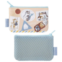 JAPAN MOFUSAND MINI FLAT POUCH SET - CAT / TRAVEL MEMORY COIN EZ LINK