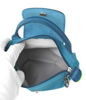 LONGCHAMP LE PLIAGE GREEN POUCH WITH HANDLE 34175 919 P89 PEACOCK