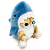 MOFUSAND FROM JAPAN POTETAMA PLUSH TOY, SHARK CAT, BEIGE LARGE