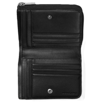 MICHAEL KORS OUTLET MENS COOPER FOLIO WALLET - MK SIGNATURE 36F2LCOF3B BLACK