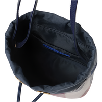 BLUE LABEL CRESTBRIDGE CHECK CANVAS DRAWSTRING BAG (BEIGE) 55112401-42
