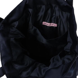 MAISON DE FLEUR FROM JAPAN DOUBLE RIBBON GATHERED TOTE BAG BLACK