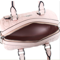 COACH MINI ROWAN CROSSBODY BAG IN SIGNATURE LEATHER BLUSH CY743 SVBLUSH