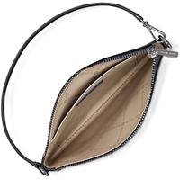 MICHAEL KORS JET SET SMALL PEBBLED LEATHER CONVERTIBLE WRISTLET 35S5STVW5L NAVY