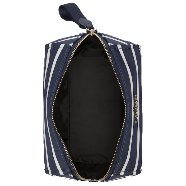 KATE SPADE CHELSEA BLUE MULTI MEDIUM NYLON COSMETIC MAKEUP BAG