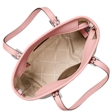 MICHAEL KORS JET SET TRAVEL SMALL LOGO TOP-ZIP TOTE BAG 35T9STVT0B PINK PRIMROSE MULTI