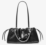 MICHAEL KORS MATILDA SMALL CINCHED SHOULDER BAG BLACK 35T6SMTL6U