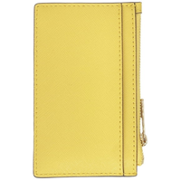 MICHAEL KORS JET SET TRAVEL LEATHER MD TOP ZIP CARD CASE 35F2GTVD2L DAISY YELLOW