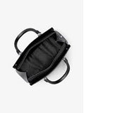 MICHAEL KORS MARILYN MEDIUM SAFFIANO LEATHER SATCHEL CROSSBODY BLACK 35F5S6AS2L