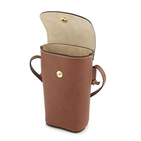 LONGCHAMP PHONE CASE CROSSBODY EPURE FULL LEATHER 34193 HYZ 035 BROWN 34193HYZ035