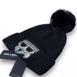 KARL LAGERFELD FAUX FUR BEANIE L4KH7874 BLACK