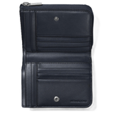 MICHAEL KORS OUTLET MENS COOPER FOLIO WALLET - MK SIGNATURE 36F2LCOF3B ADMIRAL/PALE BLUE