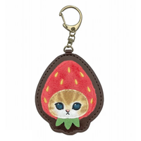 MOFUSAND KEYCHAIN FLUFFY (STRAWBERRY)