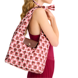 LONGCHAMP LE PLIAGE LARGE GINGHAM SHOULDER BAG, BLUR RED 10303 HGG 633 BLUSH