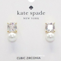 KATE SPADE VICTORIA FAUX PEARL STUD EARRINGS KI354 250 CREAM MULTI