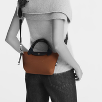 LONGCHAMP LE PLIAGE ENERGY TOP HANDLE BAG XS L1500 HSR 203  1500 CHOCOLATE NEW MODEL