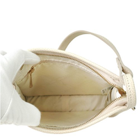 LONGCHAMP MEDIUM LE FOULONNÉ LEATHER CROSSBODY BAG 10138 021 555 ECRU WHITE