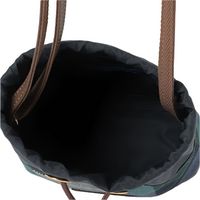 BLUE LABEL CRESTBRIDGE CHECK CANVAS DRAWSTRING BAG (GREEN) 55112401-71
