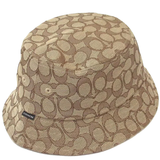 COACH SIGNATURE JACQUARD BUCKET HAT IN KHAKI CH401