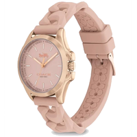 COACH BOXED 14503781 LIBBY RUBBER WATCH PINK