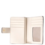 MICHAEL KORS JET SET MEDIUM FLORAL EMBELLISHED SIGNATURE LOGO BI-FOLD WALLET LT CRM MULTI 35S4GTVF8I