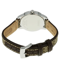 COACH BOXED KHAKI CLASSIC SIGNATURE ROUND DIAL LADIES WATCH 14501525