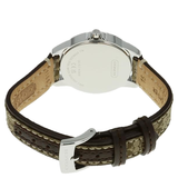 COACH BOXED KHAKI CLASSIC SIGNATURE ROUND DIAL LADIES WATCH 14501525