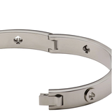 KATE SPADE SPOT THE SPADE STUDDED BANGLE BRACELET IN SILVER KE759