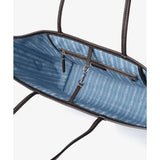 TORY BURCH LARGE  RACER TOTE  BAG IN BLUE SIGNATURE 178726