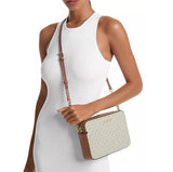 MICHAEL KORS WOMEN'S JET SET ITEM CROSSBODY CAMERA 35F8GTTC3B200 BAG VANILLA SIGNATURE