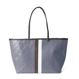 TORY BURCH LARGE  RACER TOTE  BAG IN BLUE SIGNATURE 178726