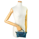 LONGCHAMP LE PLIAGE GREEN POUCH WITH HANDLE 34175 919 P89 PEACOCK