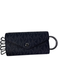 MICHAEL KORS COOPER SIGNATURE LOGO WALLET KEY HOLDER 36U9LGFK1B BLACK