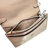 COACH MINI ENVELOPE WALLET WITH STRAP (COACH CU175) SILVER/STONE