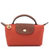 LONGCHAMP LE PLIAGE NYLON POUCH & COSMETIC BAG 34175 089 P94 / L34175  RED TOMATO