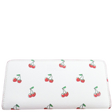 MARC JACOBS FRUIT TOMOKO WALLET MARC BY MARC JACOBS OFF WHITE CHERRY PRINT M0008073