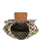 LONGCHAMP LE PLIAGE LARGE GINGHAM SHOULDER BAG, ARTICHOKE 10303 HGG M04 ARTICHAUT