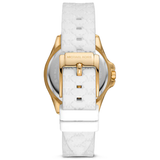 MICHAEL KORS BOXED LADIES WATCH MINI PILOT 36MM WHITE GOLD MK7372