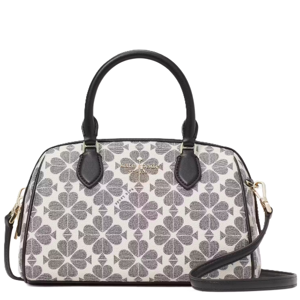 KATE SPADE NEW YORK SIGNATURE SPADE FLOWER LARGE DOLLY DUFFLE CROSSBODY BLACK MULTI KI831