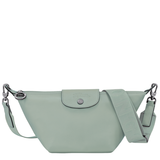 LONGCHAMP LE PLIAGE XS CROSSBODY BAG 10212 987 M07 FULL LEATHER VERVAIN