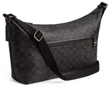 COACH FINN CROSSBODY BAG CAJ91 SIGNATURE GUNMETAL/CHARCOAL/BLACK
