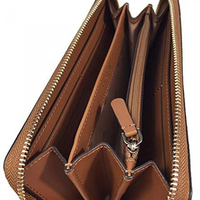 KATE SPADE LEILA LARGE CONTINENTAL WALLET IN WARM GINGERBREAD WLR00392