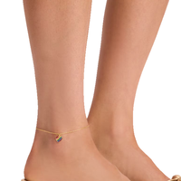 KATE SPADE BOXED RAINBOW JOY HEART ANKLET KH682