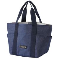 BLUE LABEL CRESTBRIDGE CHECK BLUE LABEL CRESTBRIDGE REVERSIBLE MINI TOTE 55107 – 303 – 09 NAVY/BLUE