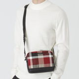 BLUE LABEL / BLACK LABEL CRESTBRIDGE NYLON OXFORD CRESTBRIDGE CHECK MINI SHOULDER BAG 51137408-17 RED
