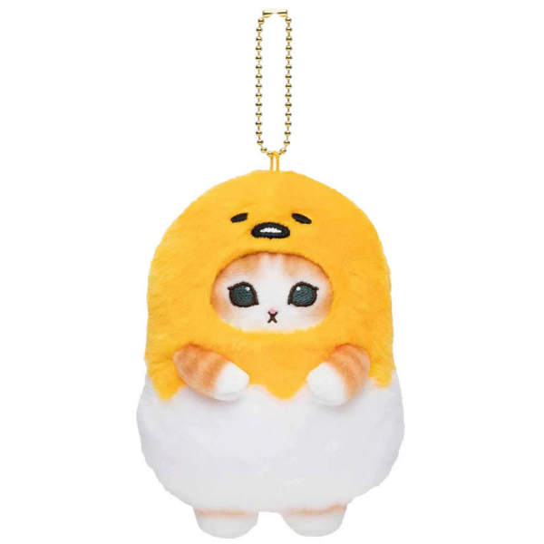 MOFUSAND FROM JAPAN MOFUSAND × SANRIO CHARACTERS MINI MASCOT GUDETAMA KEYCHAIN