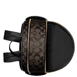 COACH COURT BACKPACK IN SIGNATURE CANVAS CZ176 BLACK BROWN