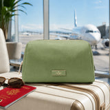 KATE SPADE CARTER NYLON COSMETIC POUCH KL875 CEDAR GREEN