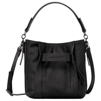 LONGCHAMP M LONGCHAMP 3D MESSENGER BAG WITH SHOULDER STRAP 10215 HCV 001 BLACK