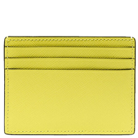 KATE SPADE MADISON SAFFIANO LEATHER SMALL SLIM CARD HOLDER IN LIME SLICE KC582